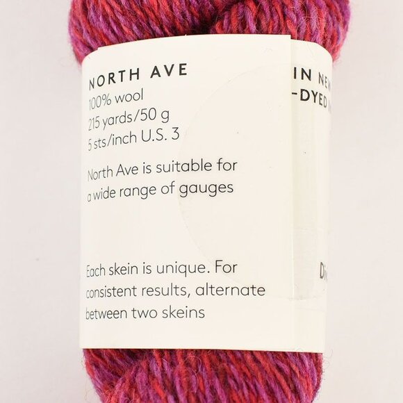 Plied Yarns North Ave 100% Wool Yarn 215 Yards Hand-Dyed Color Divine - Picture 3 of 4